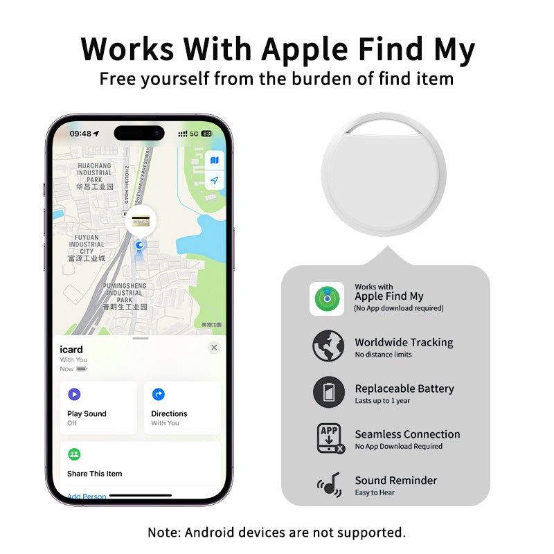 SMART+ ZH-TAG Locator (FIND MY APP COMPATIBLE)