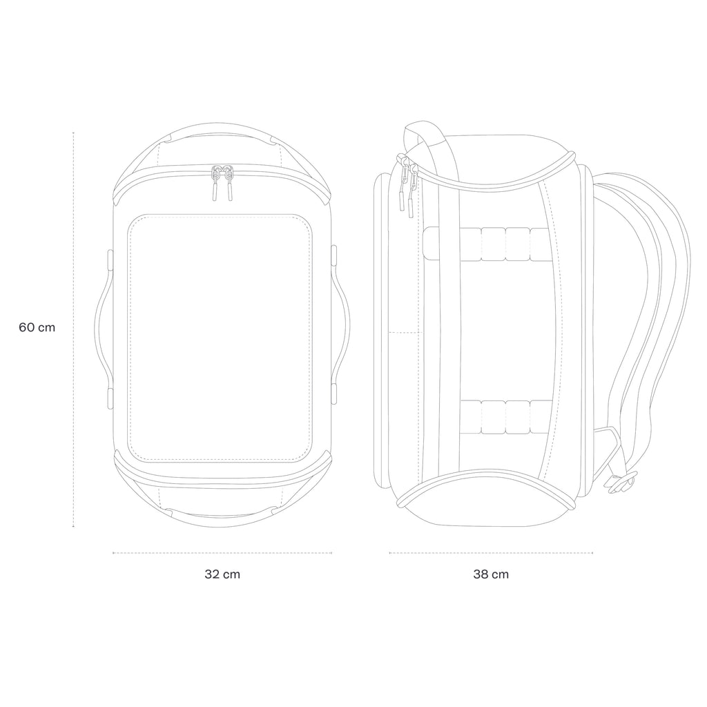 ZH08 BASE CAMP | 50L Backpack - All Terrain Duffel. Folding.