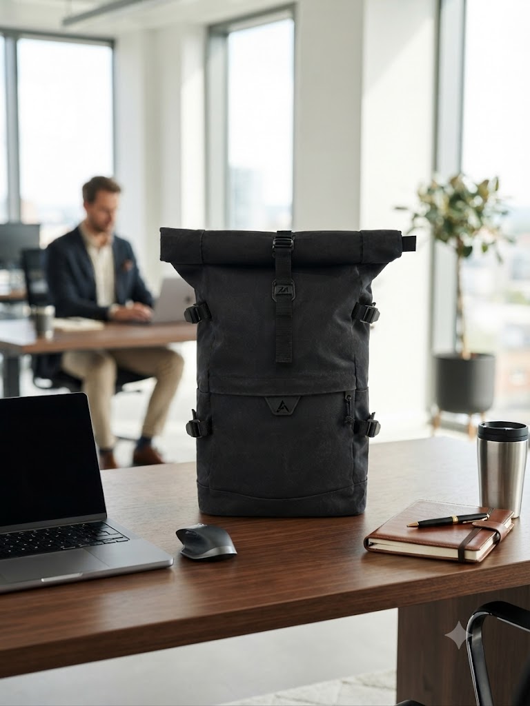 ZH06-Adventure Roll-Top Backpack | Zermatt-HØRN Explorer Series (Atlantic Green)
