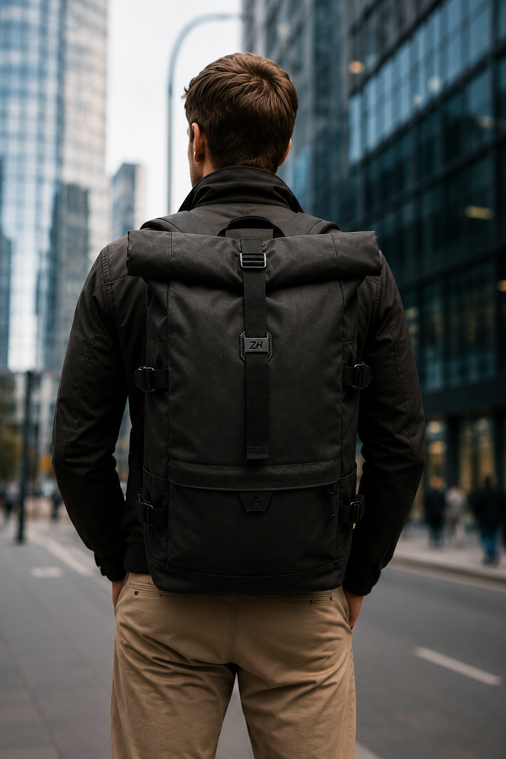 ZH06-Adventure Roll-Top Backpack | Zermatt-HØRN Explorer Series (Atlantic Green)