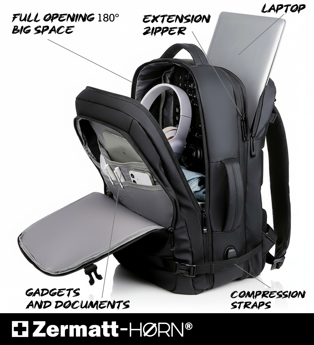 Exosphere | 25-30L Expandable Backpack - 3-4 Day Trip