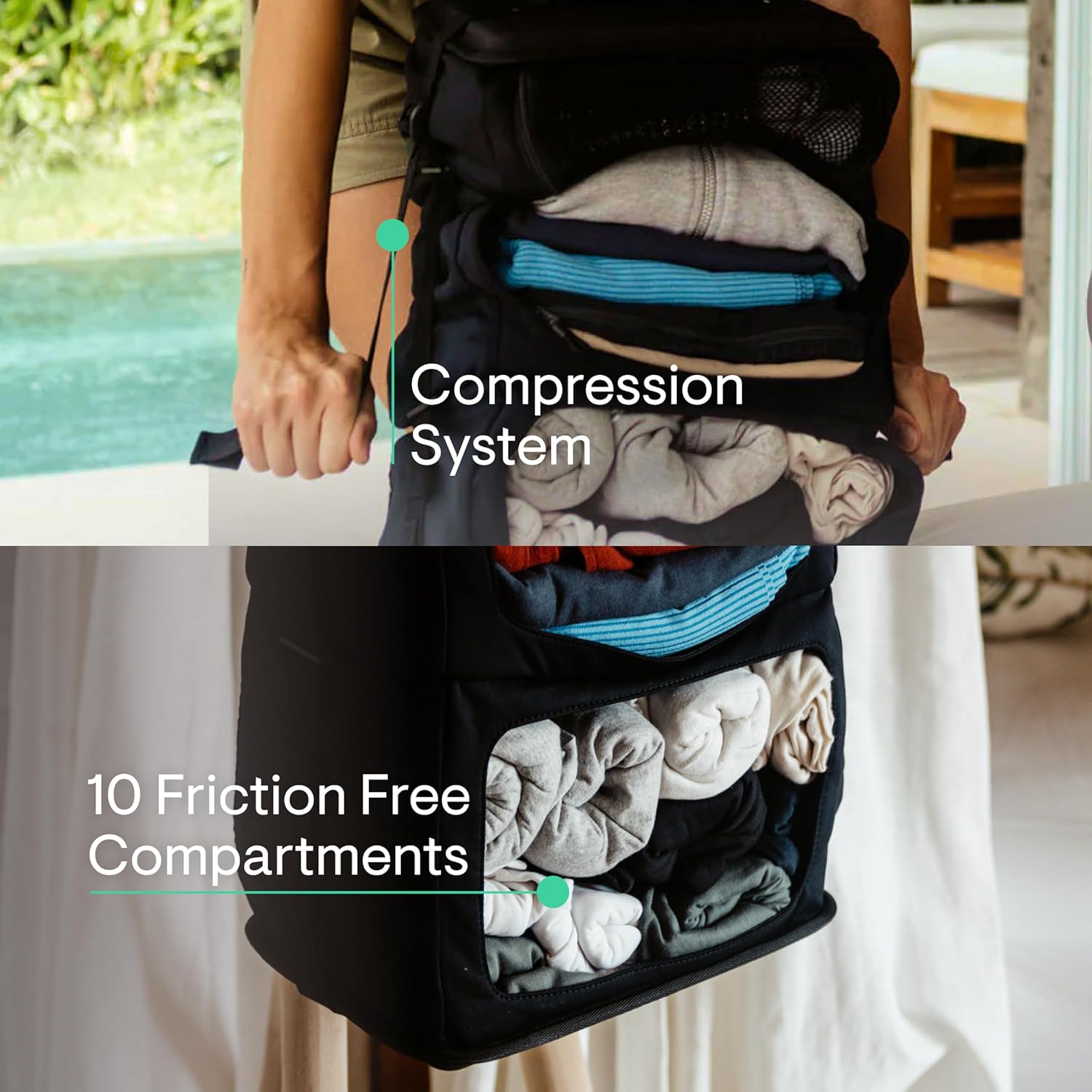 SMART+ ZHAUX-04 Hanging Travel Wardrobe System