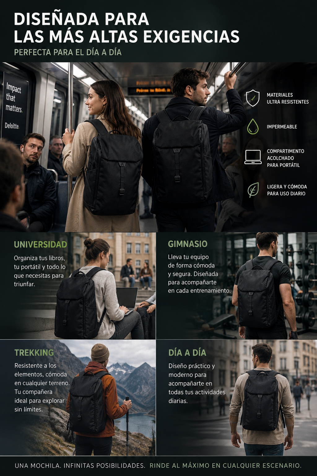ZH04 ZURICH | AGILE IT - Daily Travel 20L | Up to 15.6" Laptop - 2-3 Day Trips