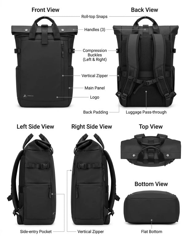 Urban Roll-Top | 25L Backpack - 2-4 Day Trip