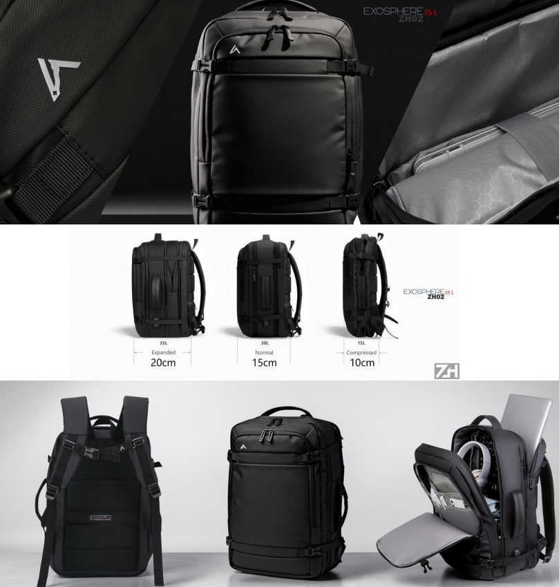 Exosphere | 25-30L Expandable Backpack - 3-4 Day Trip