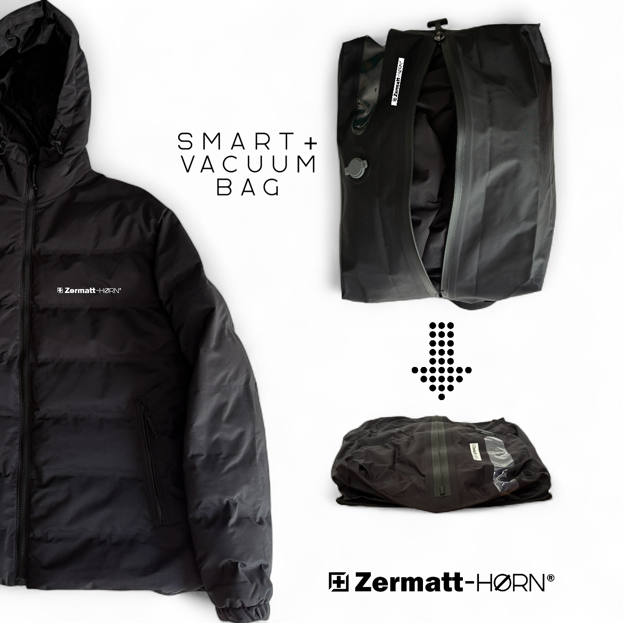 ZHAUX-02 SMART+ Vacuum Bag Luggage 17L Vacuum Bag PRO . Volume Optimizer