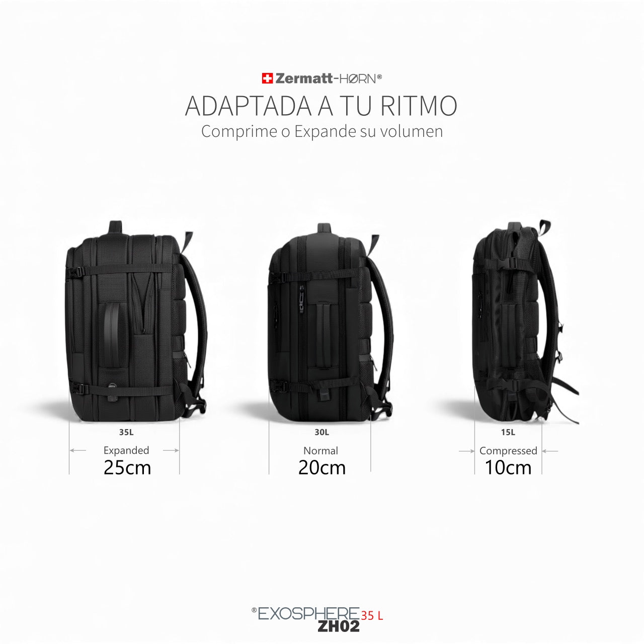 Exosphere | 25-30L Expandable Backpack - 3-4 Day Trip