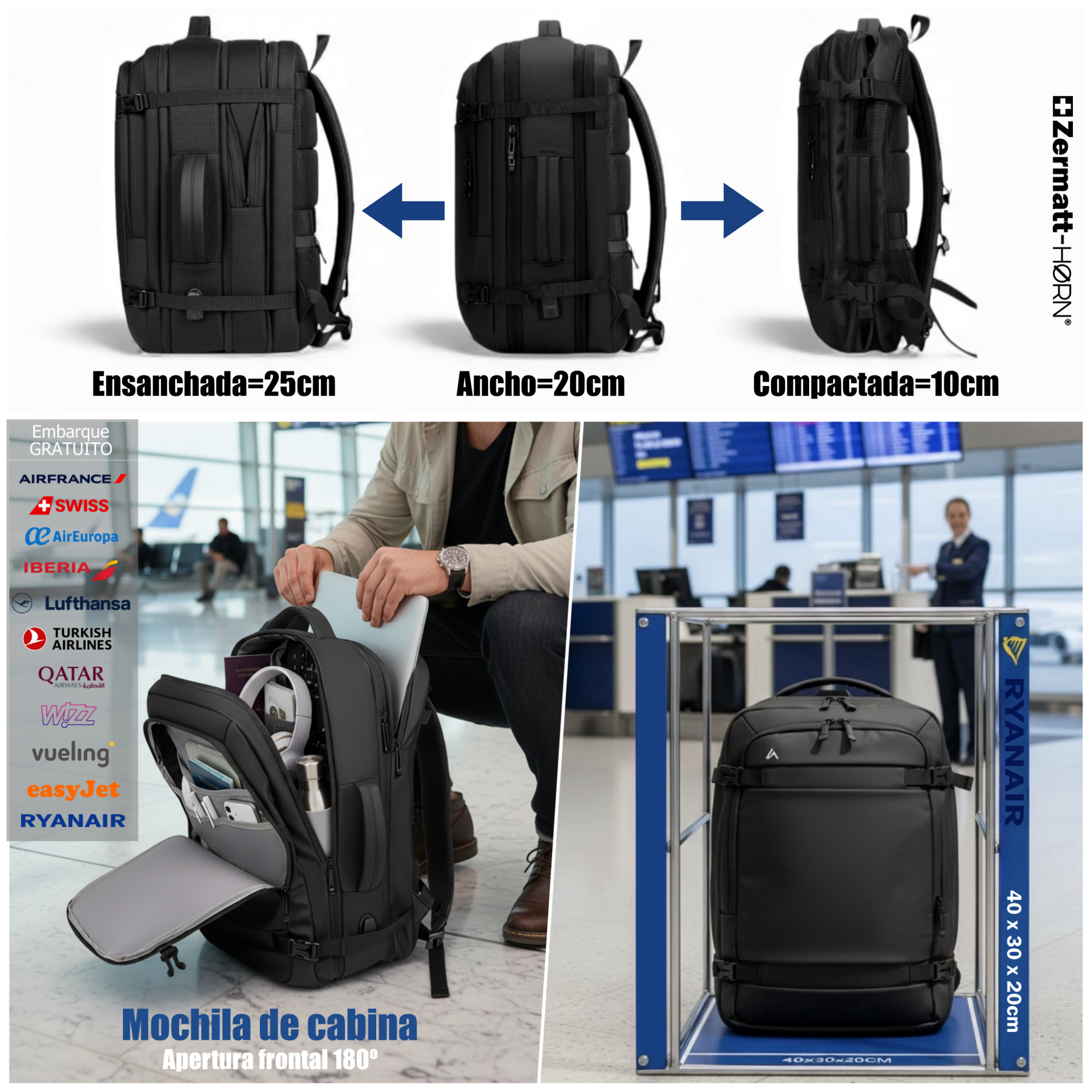 Exosphere | 25-30L Expandable Backpack - 3-4 Day Trip