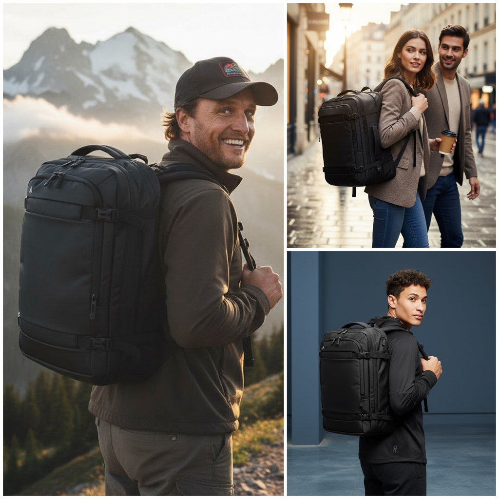 Exosphere | Erweiterbarer Rucksack (25–30 l) – 3–4-tägige Reise