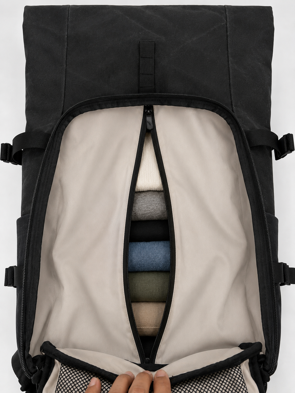ZH06-Adventure Roll-Top Backpack | Zermatt-HØRN Explorer Series (Atlantic Green)